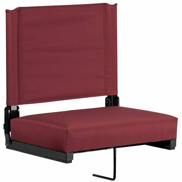 Flash Furniture XU-STA-M-GG Grandstand Maroon Ultra-Padded Bleacher Comfort Seat 354XUSTAMGG